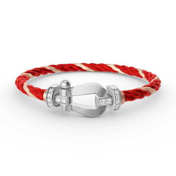 [CharmAmor]FORCE LARGE HORSESHOE HALF DIAMOND BRACELET SILVER