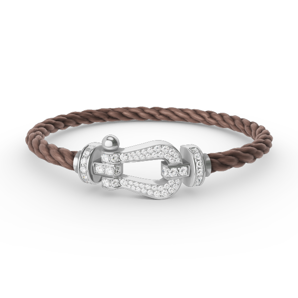 [CharmAmor]FORCE LARGE HORSESHOE FULL DIAMOND BRACELET SILVER