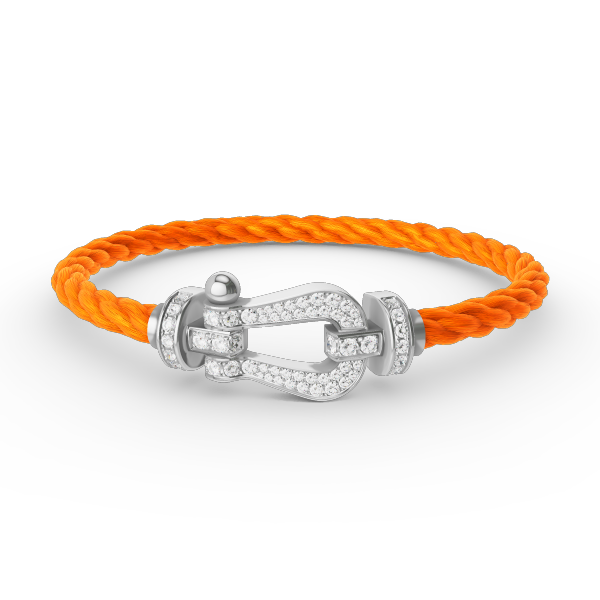 [CharmAmor]FORCE LARGE HORSESHOE FULL DIAMOND BRACELET SILVER