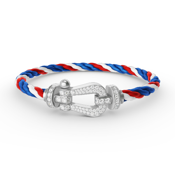 [CharmAmor]FORCE LARGE HORSESHOE FULL DIAMOND BRACELET SILVER