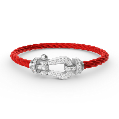 [CharmAmor]FORCE LARGE HORSESHOE FULL DIAMOND BRACELET SILVER