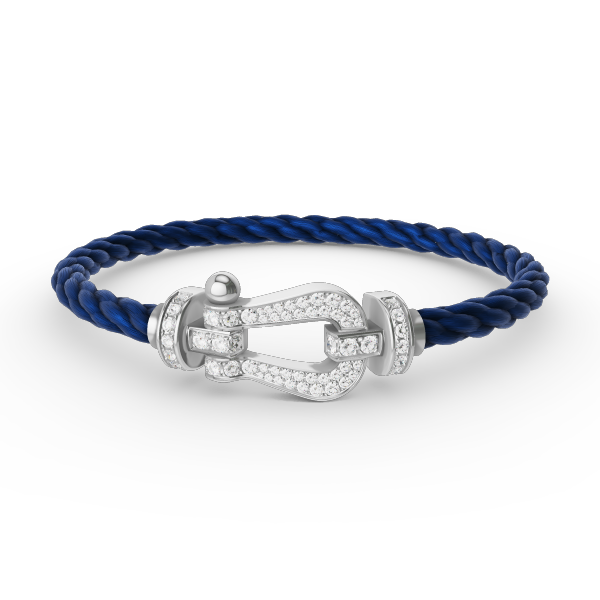 [CharmAmor]FORCE LARGE HORSESHOE FULL DIAMOND BRACELET SILVER