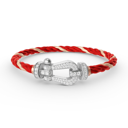 [CharmAmor]FORCE LARGE HORSESHOE FULL DIAMOND BRACELET SILVER