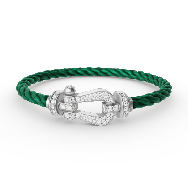 [CharmAmor]FORCE LARGE HORSESHOE FULL DIAMOND BRACELET SILVER