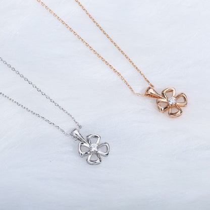 [CharmAmor]FIOREVER NECKLACE DIAMOND CENTER