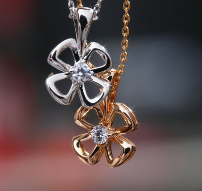 [CharmAmor]FIOREVER NECKLACE DIAMOND CENTER