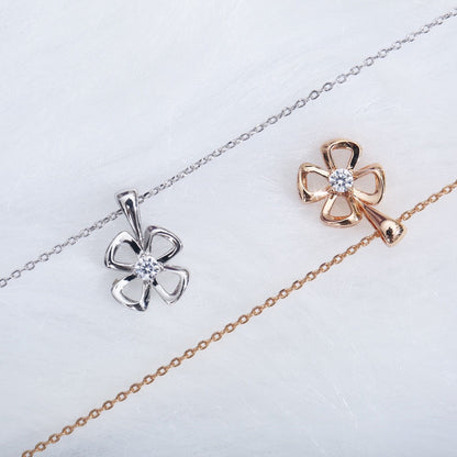 [CharmAmor]FIOREVER NECKLACE DIAMOND CENTER