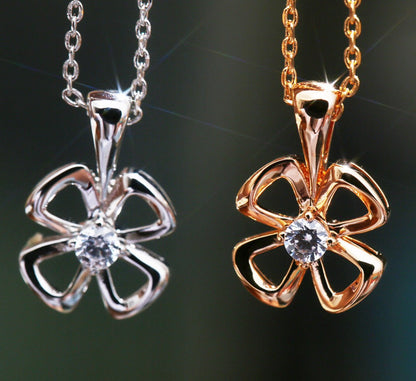 [CharmAmor]FIOREVER NECKLACE DIAMOND CENTER