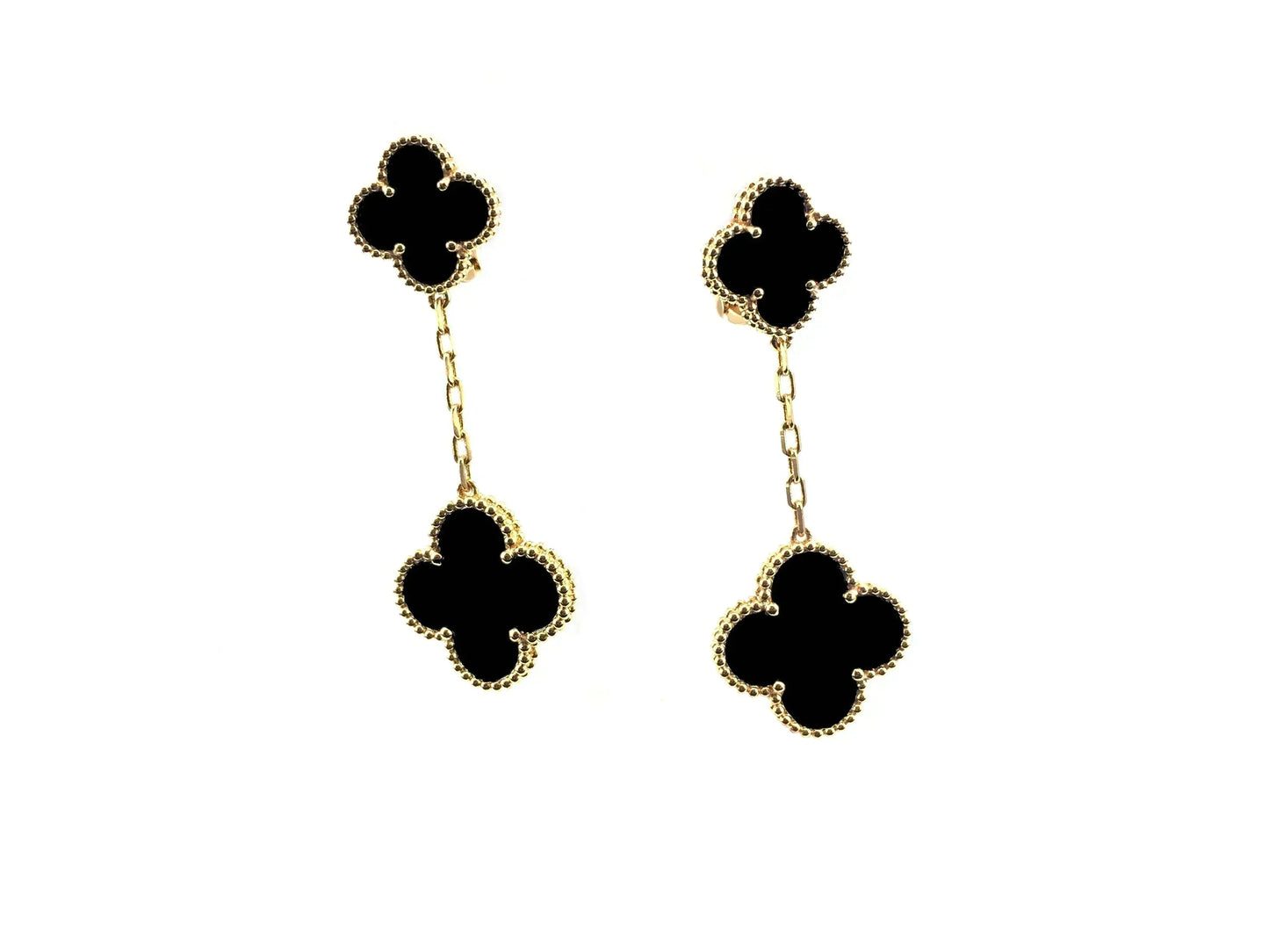 [CharmAmor]CLOVER 2 MOTIFS  EARRINGS (MULTIPLE CHOICESC