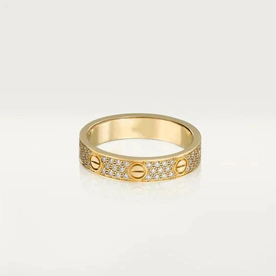 [CharmAmor]LOVE RING 3.6MM DIAMOND PAVED