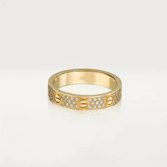 [CharmAmor]LOVE RING 3.6MM DIAMOND PAVED