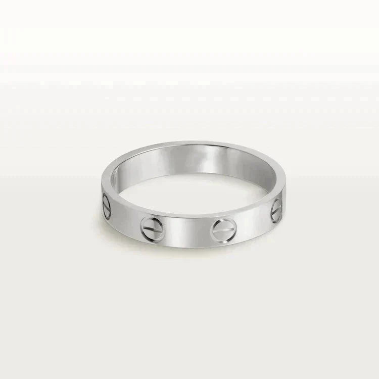 [CharmAmor]LOVE RING 4MM 1 DIAMOND SILVER
