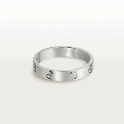 [CharmAmor]LOVE RING 4MM 1 DIAMOND SILVER