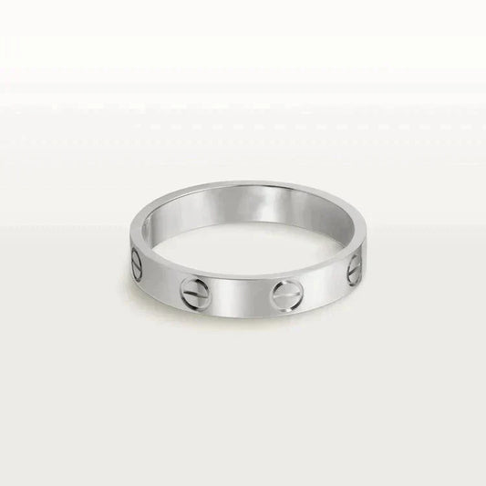 [CharmAmor]LOVE RING 4MM 1 DIAMOND SILVER