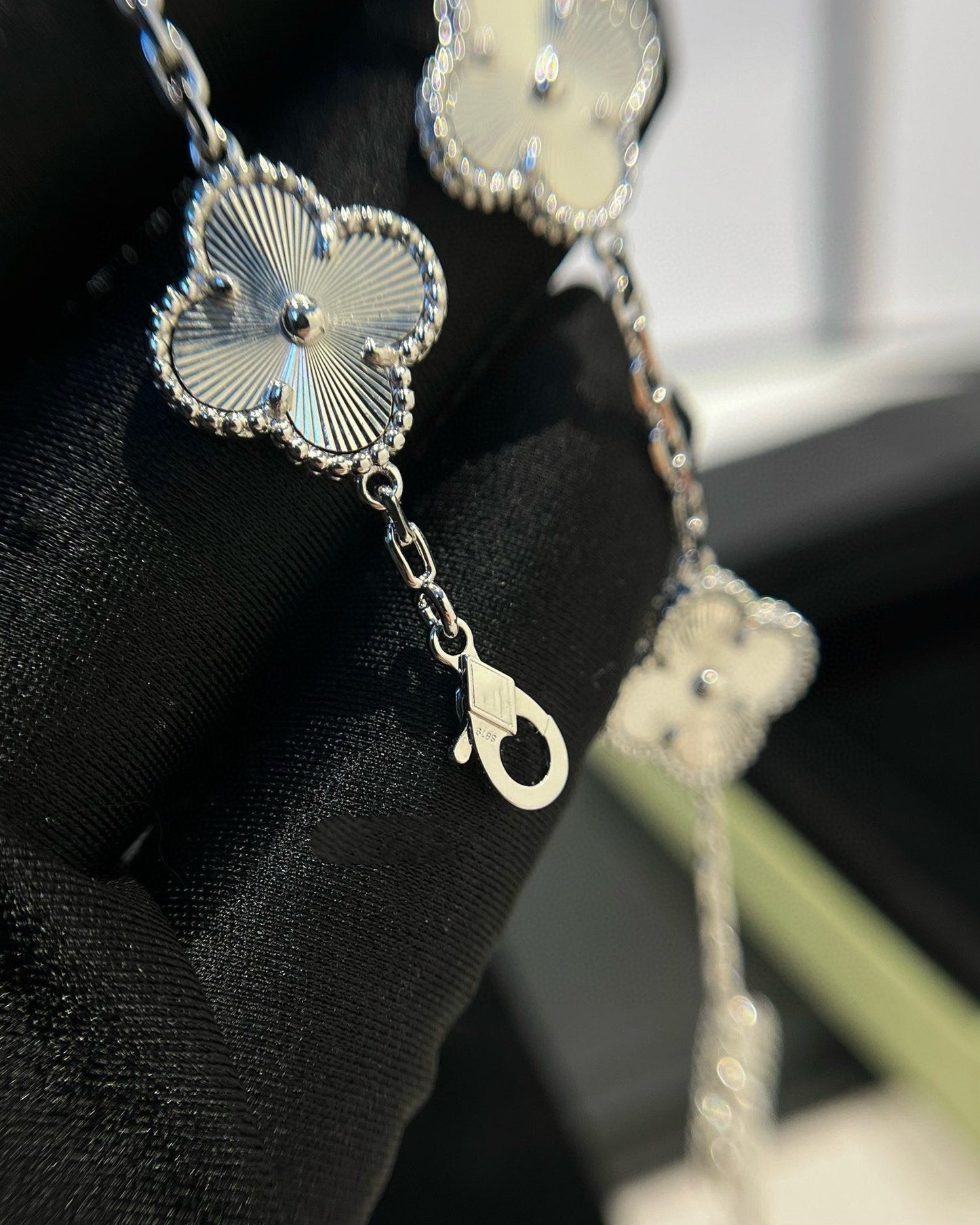 [CharmAmor]CLOVER SILVER 5 MOTIFS BRACELET